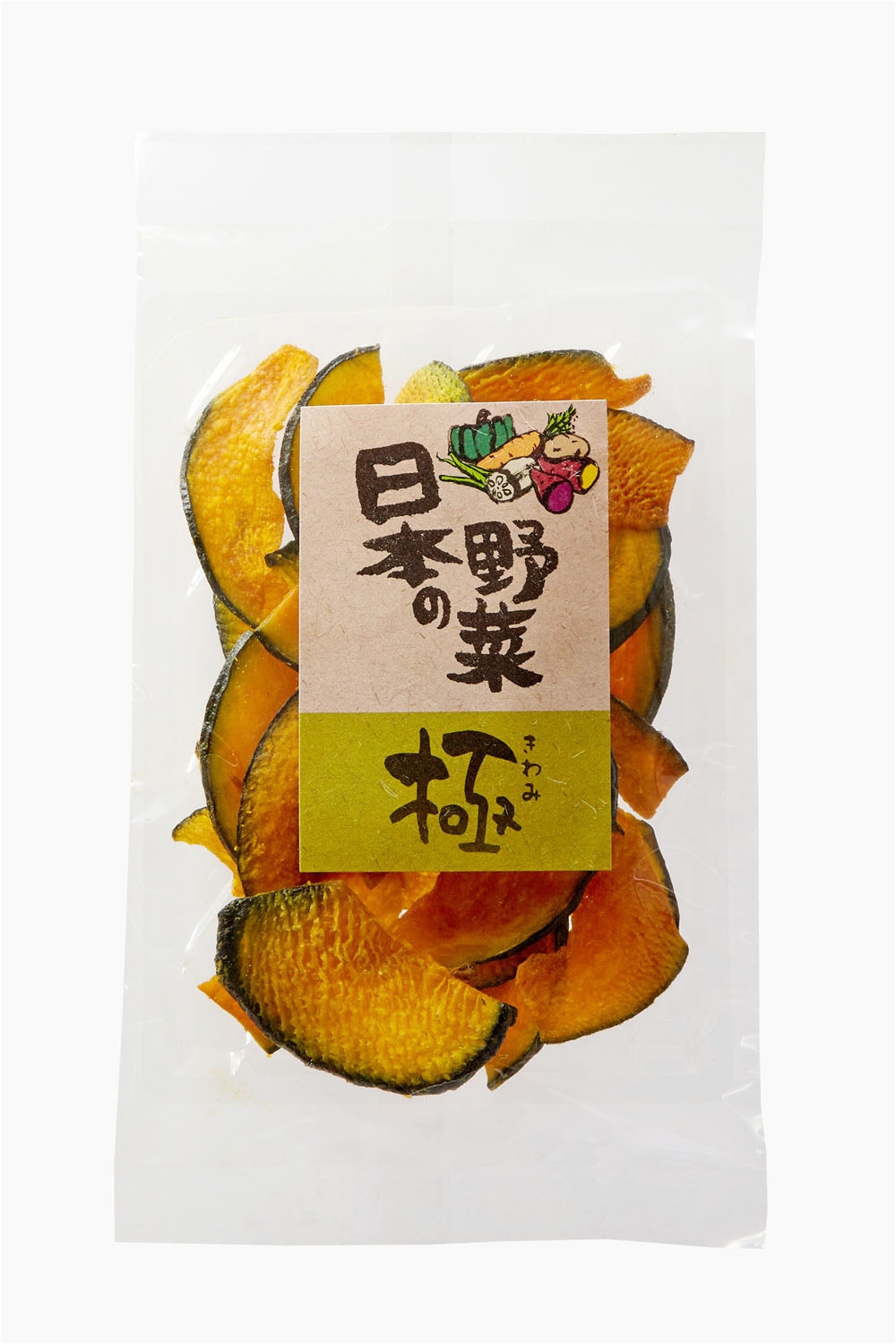 日本の野菜・極かぼちゃ（24g）｜国産・独自製法・極上野菜チップス