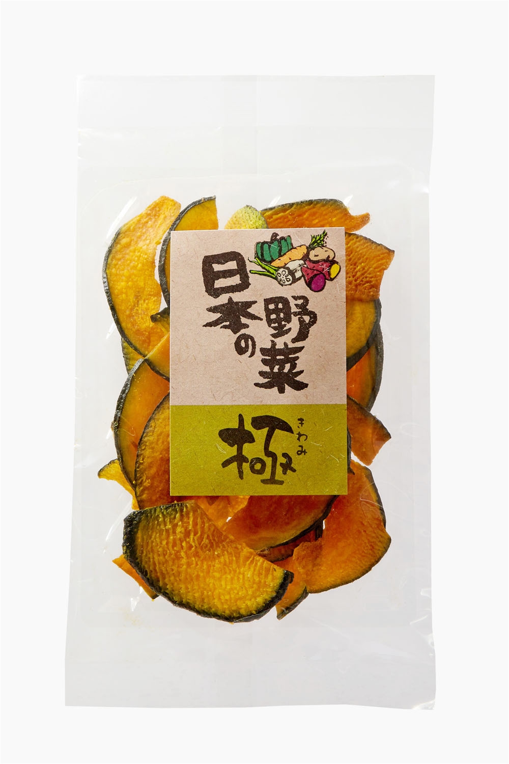 日本の野菜・極かぼちゃ（24g）｜国産・独自製法・極上野菜チップス